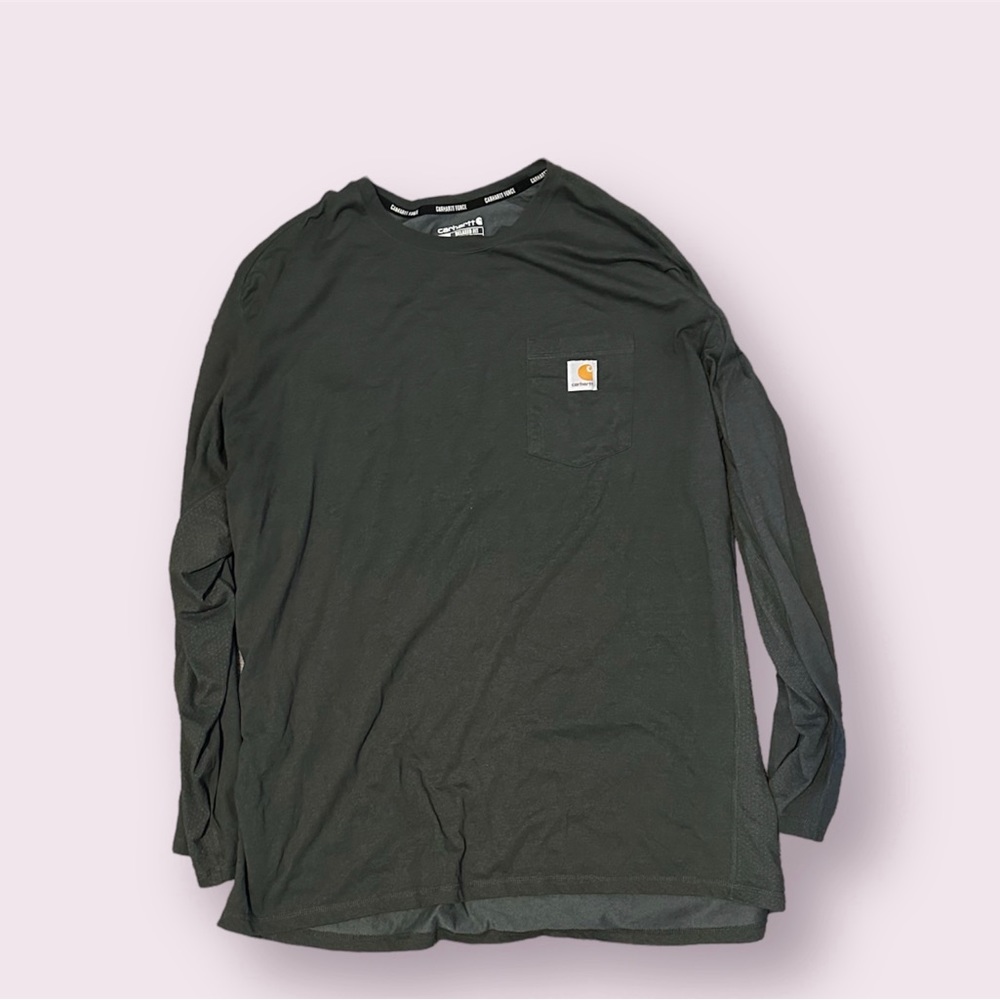 4XL Grey Carhartt Long-Sleeve Tee